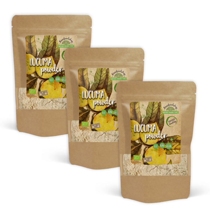 Lucuma-jauhe LUOMU 500g x 3 pakettia ryhmässä Raaka-aineet / Leipominen / Sokerointi @ Rawfoodshop Scandinavia AB (RPUL500424E-SET3)