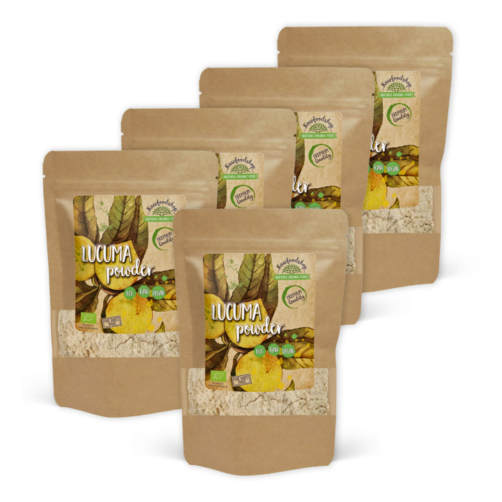 Lucuma-jauhe LUOMU 500g x 5 pakettia ryhmässä Raaka-aineet / Leipominen / Sokerointi @ Rawfoodshop Scandinavia AB (RPUL500424E-SET5)