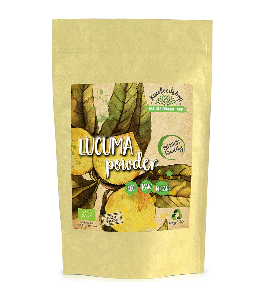 Lucuma-jauhe LUOMU 500g ryhmässä Hyödykkeet & Juomat / Leipominen & Ruoanlaitto / Sokerointi @ Rawfoodshop Scandinavia AB (RPUL500424E)