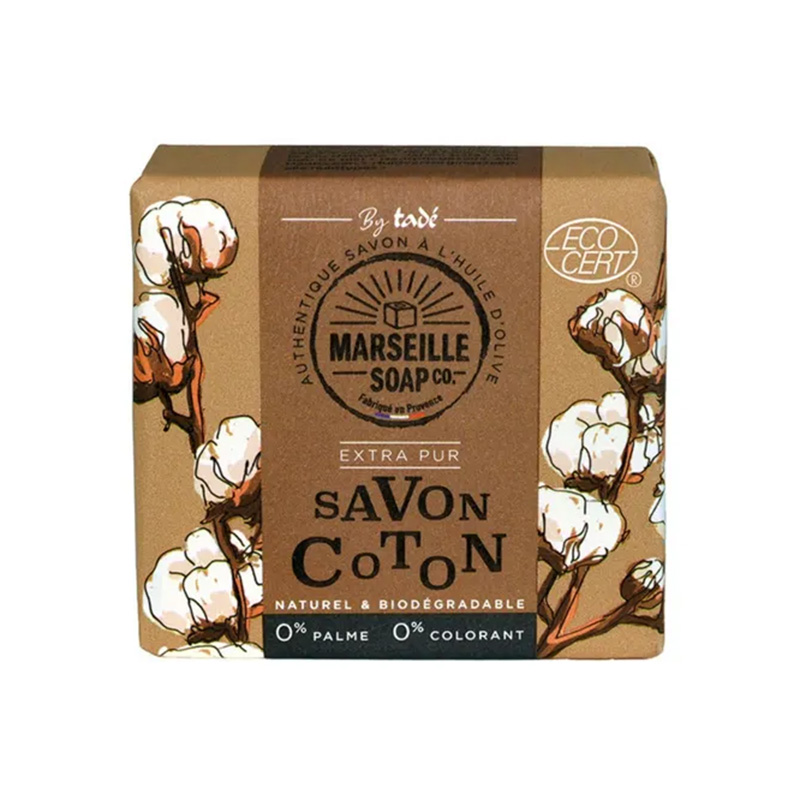 Marseille-saippua 100g Puuvilla ryhmässä Iho & Vartalo / Valmistuneet tuotteet / Saippua @ Rawfoodshop Scandinavia AB (TADSOLIDM4871)