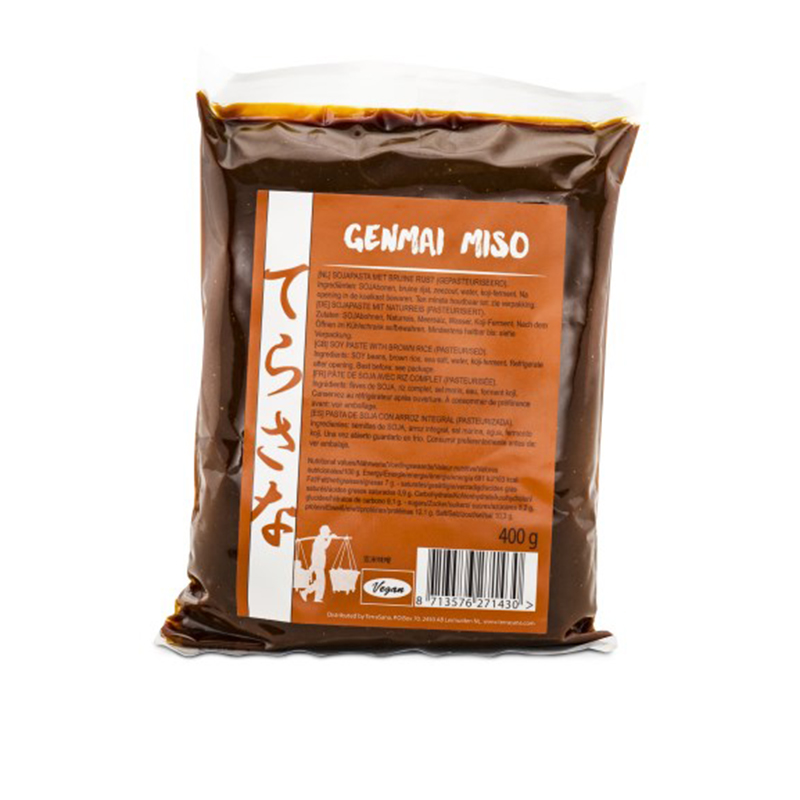 Terrasana Miso Genmai täysjyväriisi 350 g ryhmässä Hyödykkeet & Juomat / Ruokakomero / Mauste / Liemi & Miso @ Rawfoodshop Scandinavia AB (TERRGENM3654798)