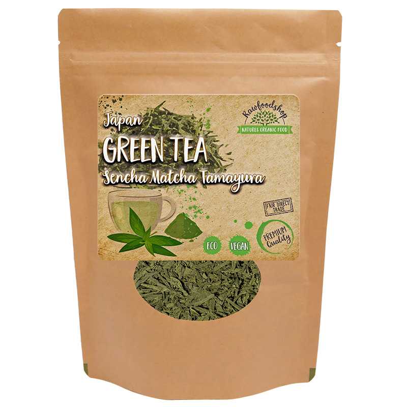 Vihreä tee, Sencha Matcha Tamayura LUOMU 50g ryhmässä OUTLET 20-80% / Varastotavarat 20-50% / Varastotavarat 30% @ Rawfoodshop Scandinavia AB (W00637-1)