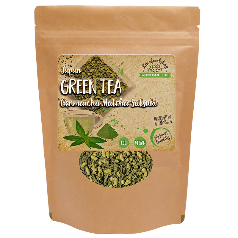 Vihreä tee, Genmaicha Matcha Satsuki LUOMU 50g ryhmässä Raaka-aineet / Juomat / Teet @ Rawfoodshop Scandinavia AB (W00643-1)