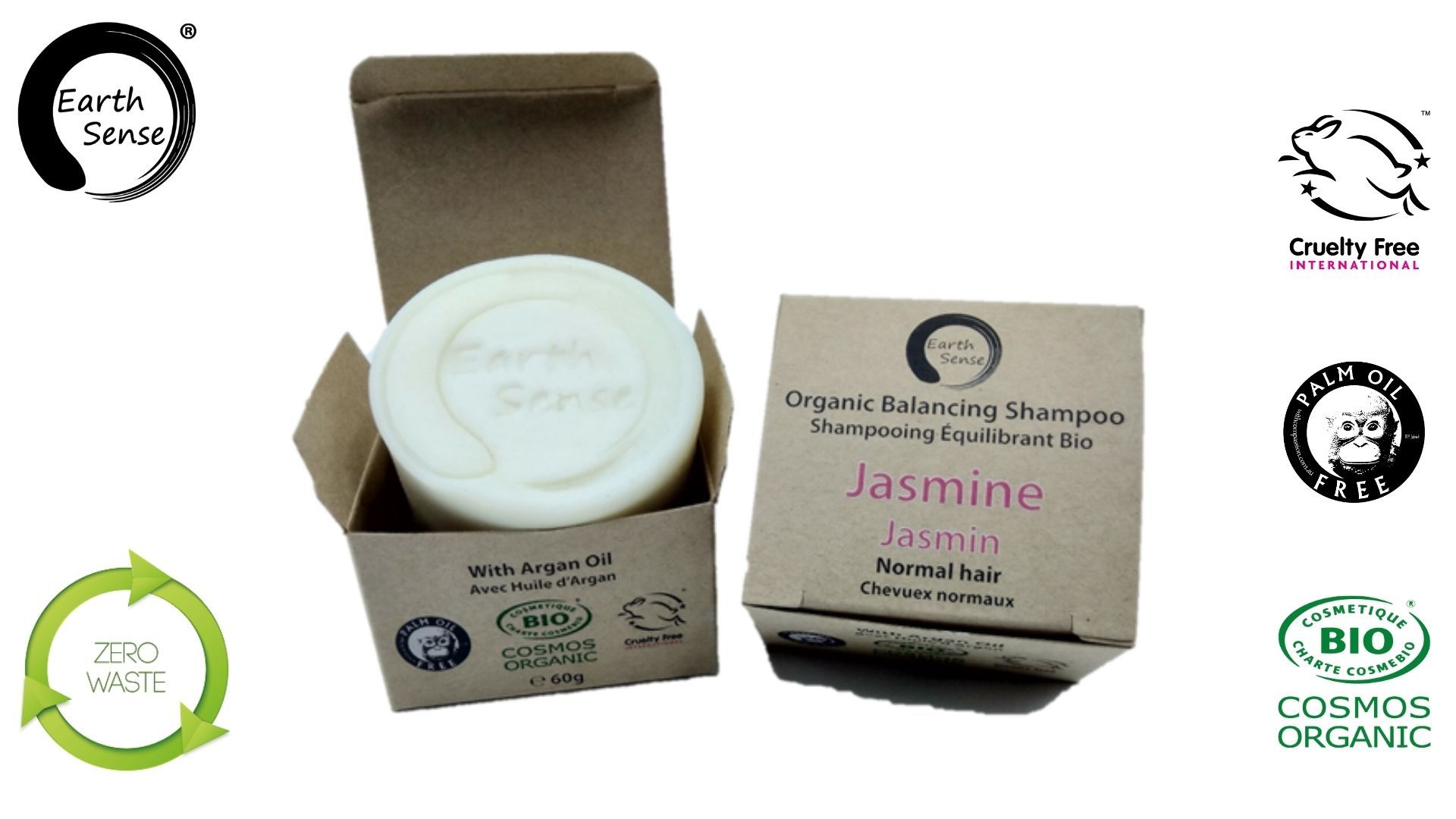 Earth Sense Shampoopala Jasmiini 60g