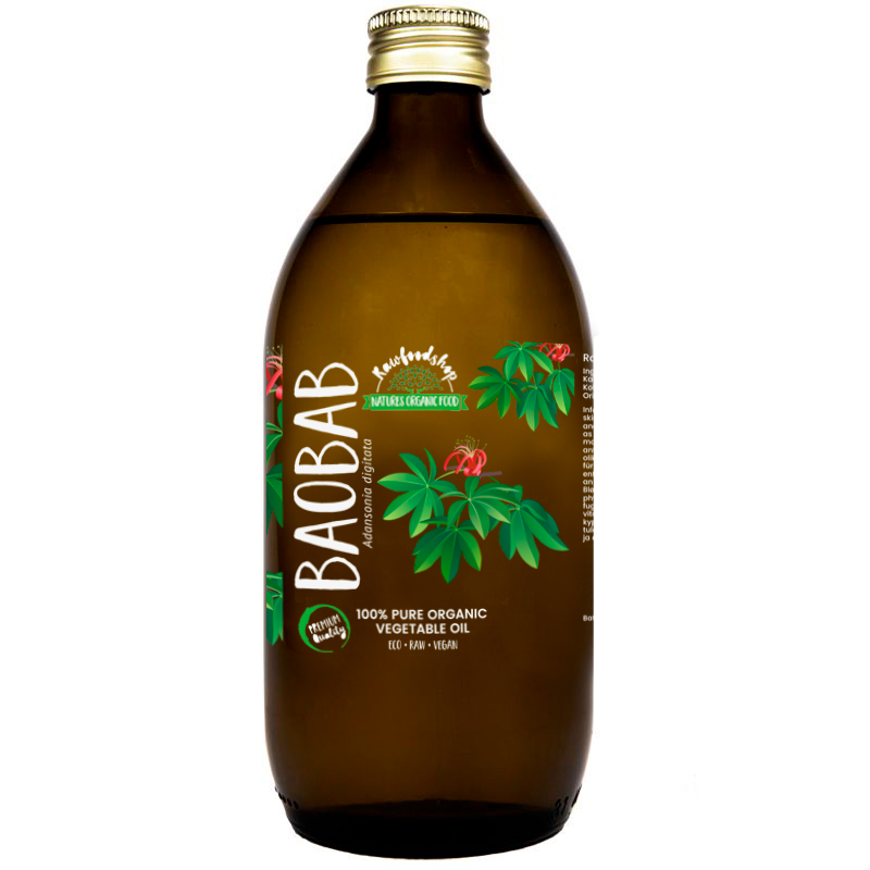 Kylmäpuristettu baobab-öljy LUOMU 50ml