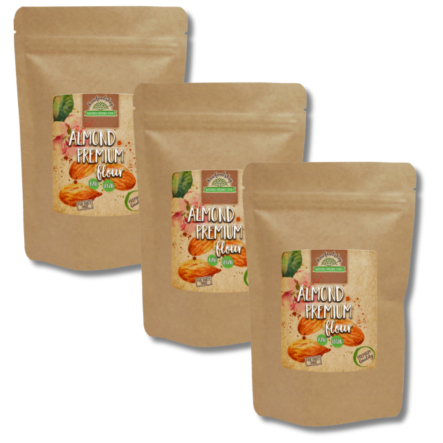 Premium RAW Mantelijauho 1 kg x 3 pakettia