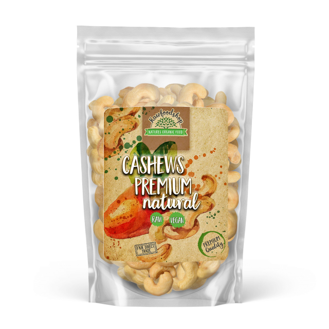 Premium RAW cashew-pähkinät 250g