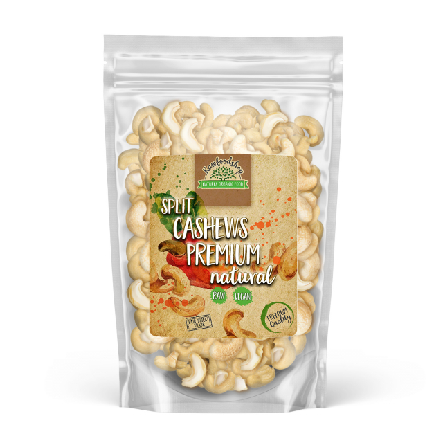 Cashewpähkinät Puolitetut Premium RAW 500g